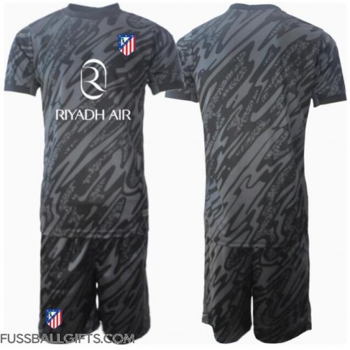Atletico Madrid Torwart Fußballbekleidung Heimtrikot Kinder 2024-25 Kurzarm (+ kurze hosen)